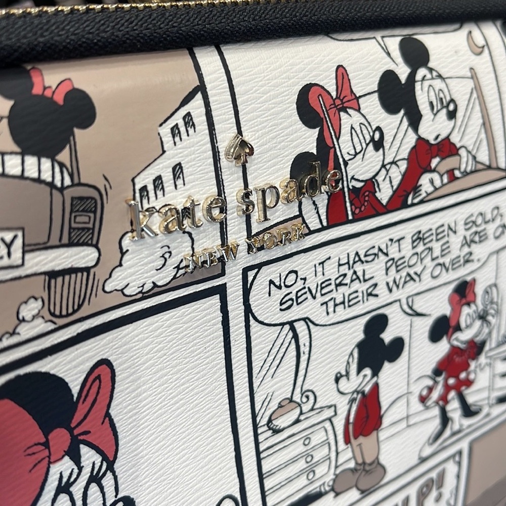 Kate Spade Disney X  Minnie  & Mickey Mouse Comic Universal Laptop Sleeve NWT - Picture 9 of 16